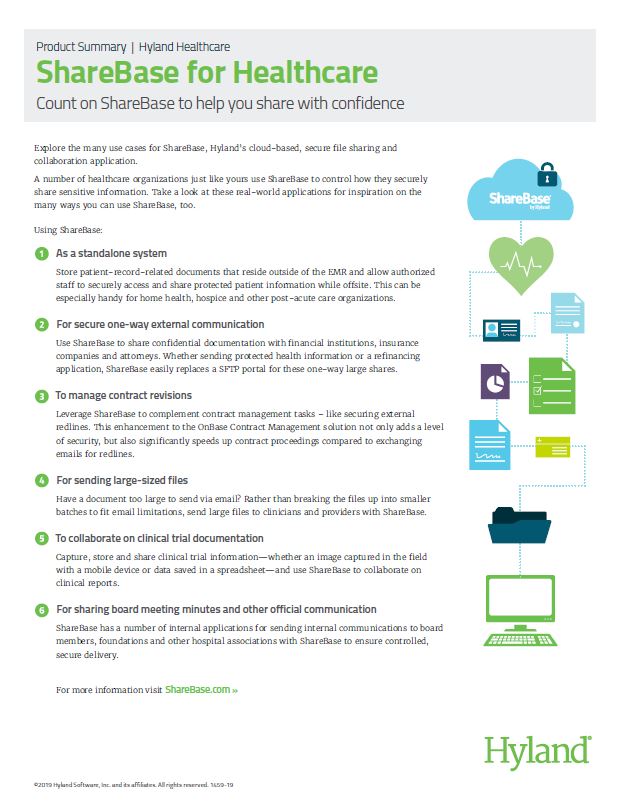 Solutions ShareBase For Healthcare Kyocera Software Document Management Thumb, Bauernfeind Business Technologies, Wisconsin, WI, Kyocera, KIP, FP, Konica Minolta, MBM, Dealer, Copier, Printer, MFP