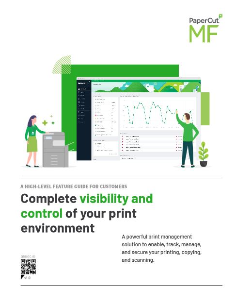 Full Brochure Cover, Papercut MF, Bauernfeind Business Technologies, Wisconsin, WI, Kyocera, KIP, FP, Konica Minolta, MBM, Dealer, Copier, Printer, MFP